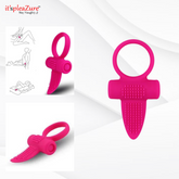 it'spleaZure Pink Tongue Vibrating Penis Ring – Silicone Pleasure Toy